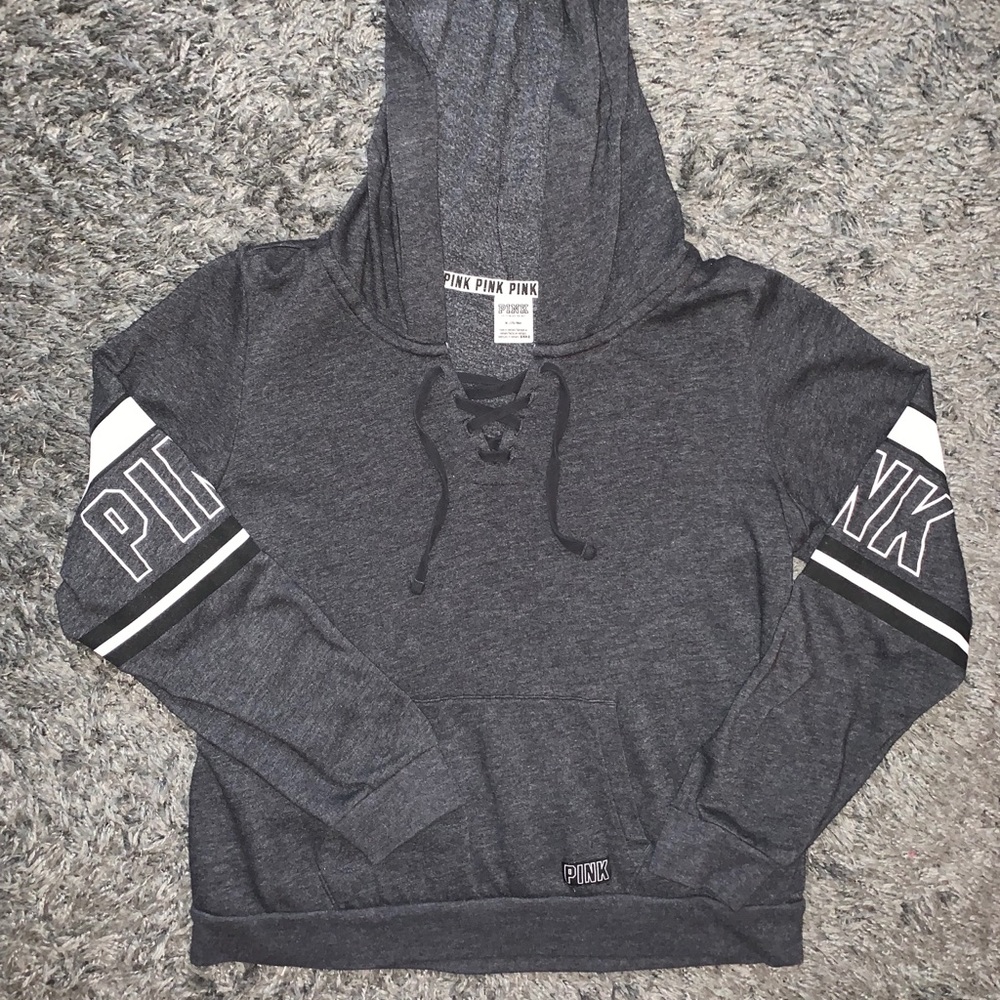 Pink Black hoodie